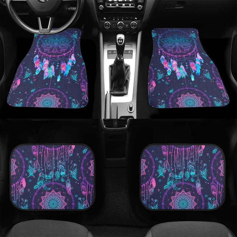 Classic Carpet Floor Mats for Car | Anti-Slip Features Automotive Floor Mats | Dreamcatcher Pattern | Stylish Floor Mats for veh
Classic Carpet Floor Mats for Car | Anti-Slip Features Automotive Floor Mats | Dreamcatcher Pattern | Stylish Floor Mats for veh