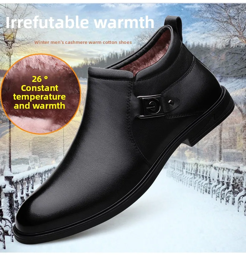 Top Quality Genuine Leather Boots Men Winter Shoes Formal Chelsea Boots with Fur Leather Dress Business Shoes Men Boots Ankle
Top Quality Genuine Leather Boots Men Winter Shoes Formal Chelsea Boots with Fur Leather Dress Business Shoes Men Boots Ankle