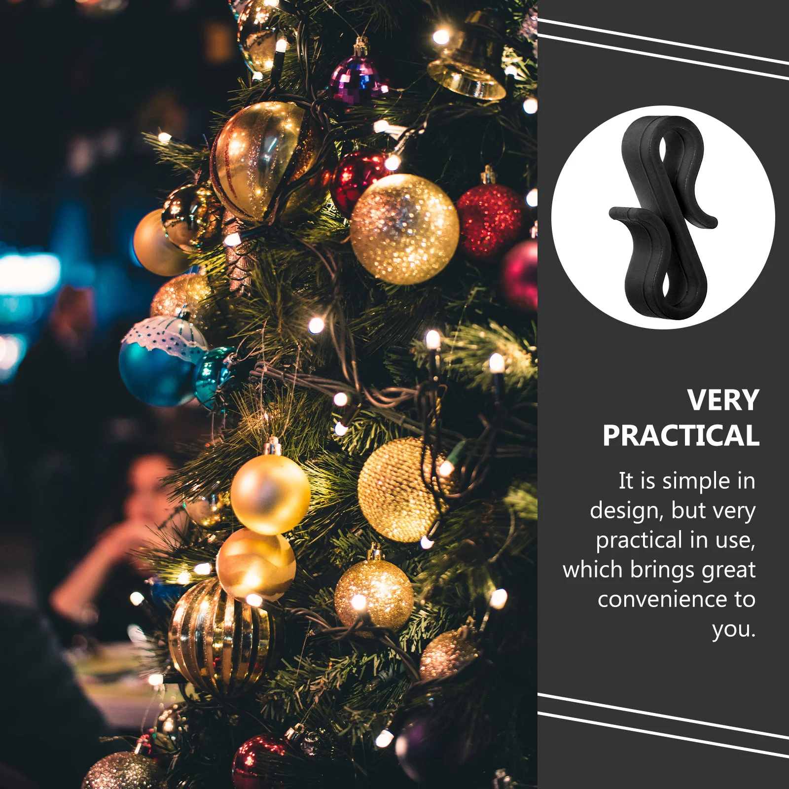 50Pcs Plastic Weatherproof Gutter Clips S Shaped Hooks for Hanging Outdoor Christmas Lights Holiday Decorations
50Pcs Plastic Weatherproof Gutter Clips S Shaped Hooks for Hanging Outdoor Christmas Lights Holiday Decorations