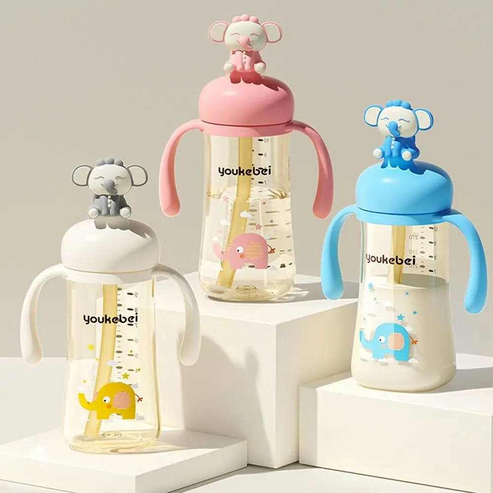High Quality 300ML Baby Bottle with Handle Cute PPSU Water Cup Portable Multi-purpose Silicone Straw Bottle Baby Feeding Supply
High Quality 300ML Baby Bottle with Handle Cute PPSU Water Cup Portable Multi-purpose Silicone Straw Bottle Baby Feeding Supply