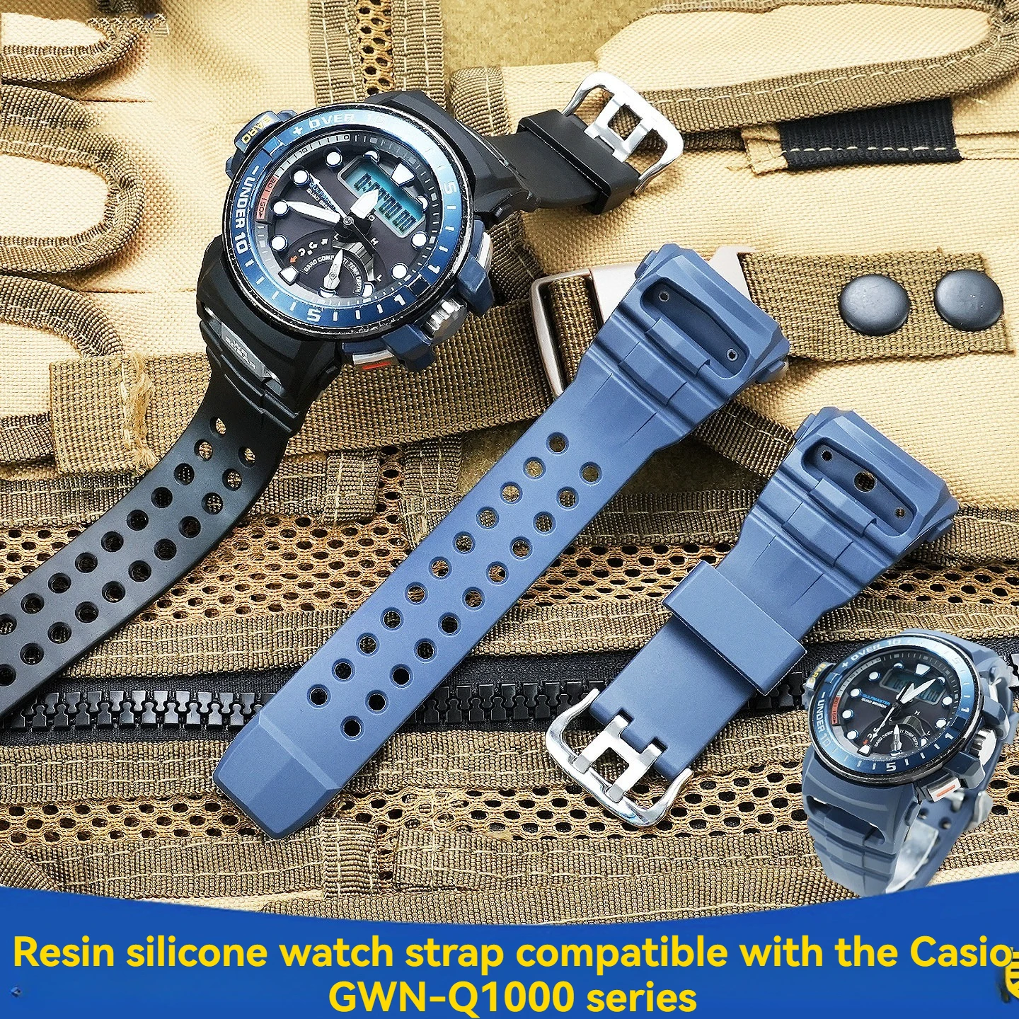 Compatible with CASIO G-SHOCK Sail Series 5477 GWN-Q1000 strap Mens Resin Silicone Watch Strap Replacement Accessories+tool
Compatible with CASIO G-SHOCK Sail Series 5477 GWN-Q1000 strap Mens Resin Silicone Watch Strap Replacement Accessories+tool