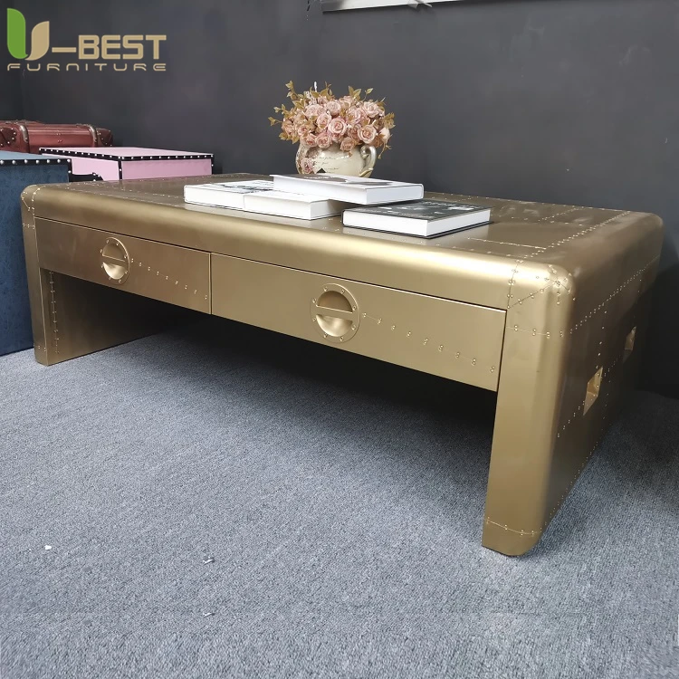 U-best Mid Century Aviation Office Desk Aviator Wing Table Golden Aluminum Home Office Hotel Unique Design Vintage
U-best Mid Century Aviation Office Desk Aviator Wing Table Golden Aluminum Home Office Hotel Unique Design Vintage