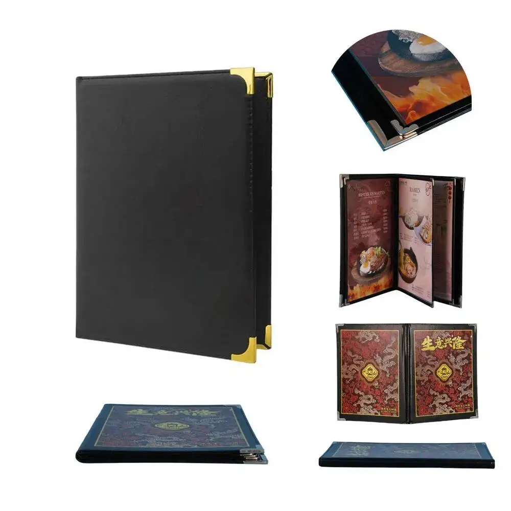 A4 PU Leather 6 Pages 12 Views Restaurant Drink Bar Kitchen Cafe Menu Covers 8.5 X 11 Inch Menu Paper Sign Holder Board
A4 PU Leather 6 Pages 12 Views Restaurant Drink Bar Kitchen Cafe Menu Covers 8.5 X 11 Inch Menu Paper Sign Holder Board