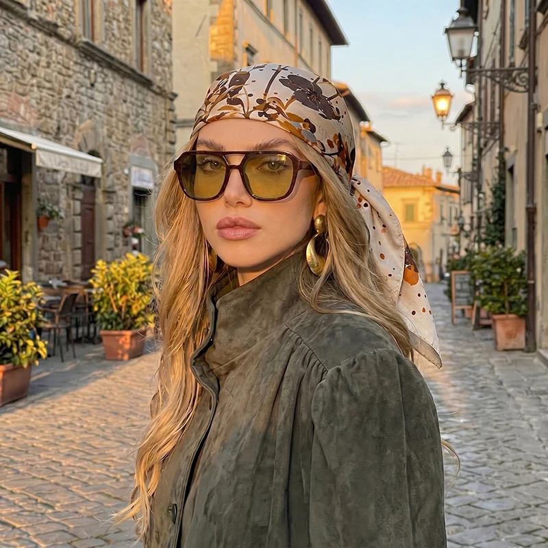 Female Scarf Hijab Silk Print Shawl Wraps Bandana Headband Ribbon Headscarf Handkerchief Designer Luxury Accesories Foulards
Female Scarf Hijab Silk Print Shawl Wraps Bandana Headband Ribbon Headscarf Handkerchief Designer Luxury Accesories Foulards