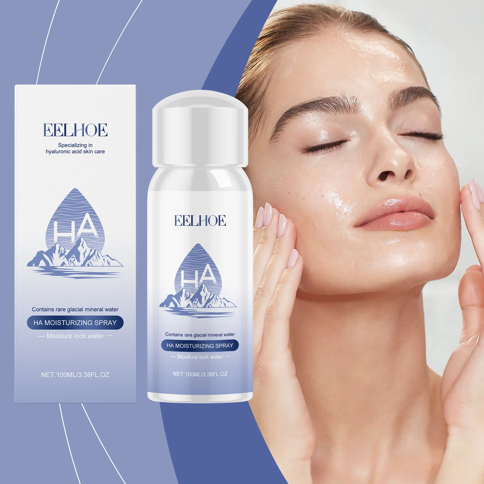 EELHOE Hyaluronic Acid Hydrating Spray Toner Deep Moisturizing Hydrating Spray Skin Care Toner
EELHOE Hyaluronic Acid Hydrating Spray Toner Deep Moisturizing Hydrating Spray Skin Care Toner