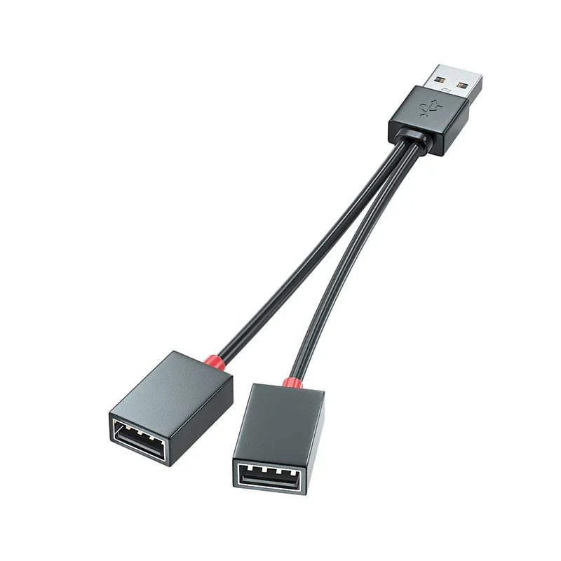 2 в 1 Автомобильный USB-разветвитель, кабель-концентратор, многофункциональный адаптер, шнур, зарядный кабель для iPhone, Android, смартфона