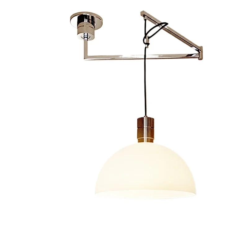 Displaceable rotating rocker arm long pole dining table lighting designer creative chandelier
Displaceable rotating rocker arm long pole dining table lighting designer creative chandelier