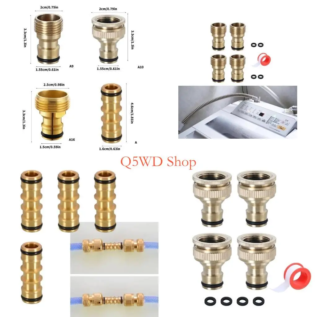 Q5WD Multipurpose Stainless Steel 3/4Inch Male Thread Tap Adapters for Garden Hose Connectors and Watering Accessories
Q5WD Multipurpose Stainless Steel 3/4Inch Male Thread Tap Adapters for Garden Hose Connectors and Watering Accessories