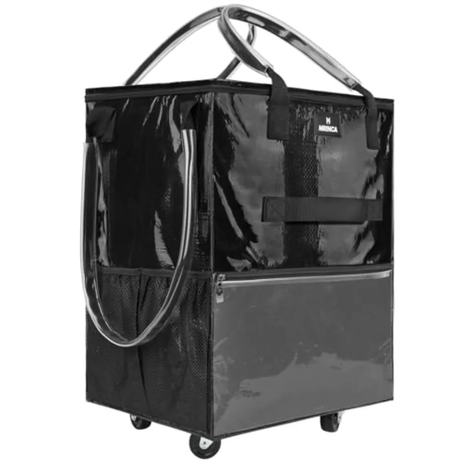 Reusable Grocery Bag On Wheels 70L Foldable Shopping Rolling Tote Bag with 6 Pockets Shopping Trolley Cart with Zippered Top an
Reusable Grocery Bag On Wheels 70L Foldable Shopping Rolling Tote Bag with 6 Pockets Shopping Trolley Cart with Zippered Top an