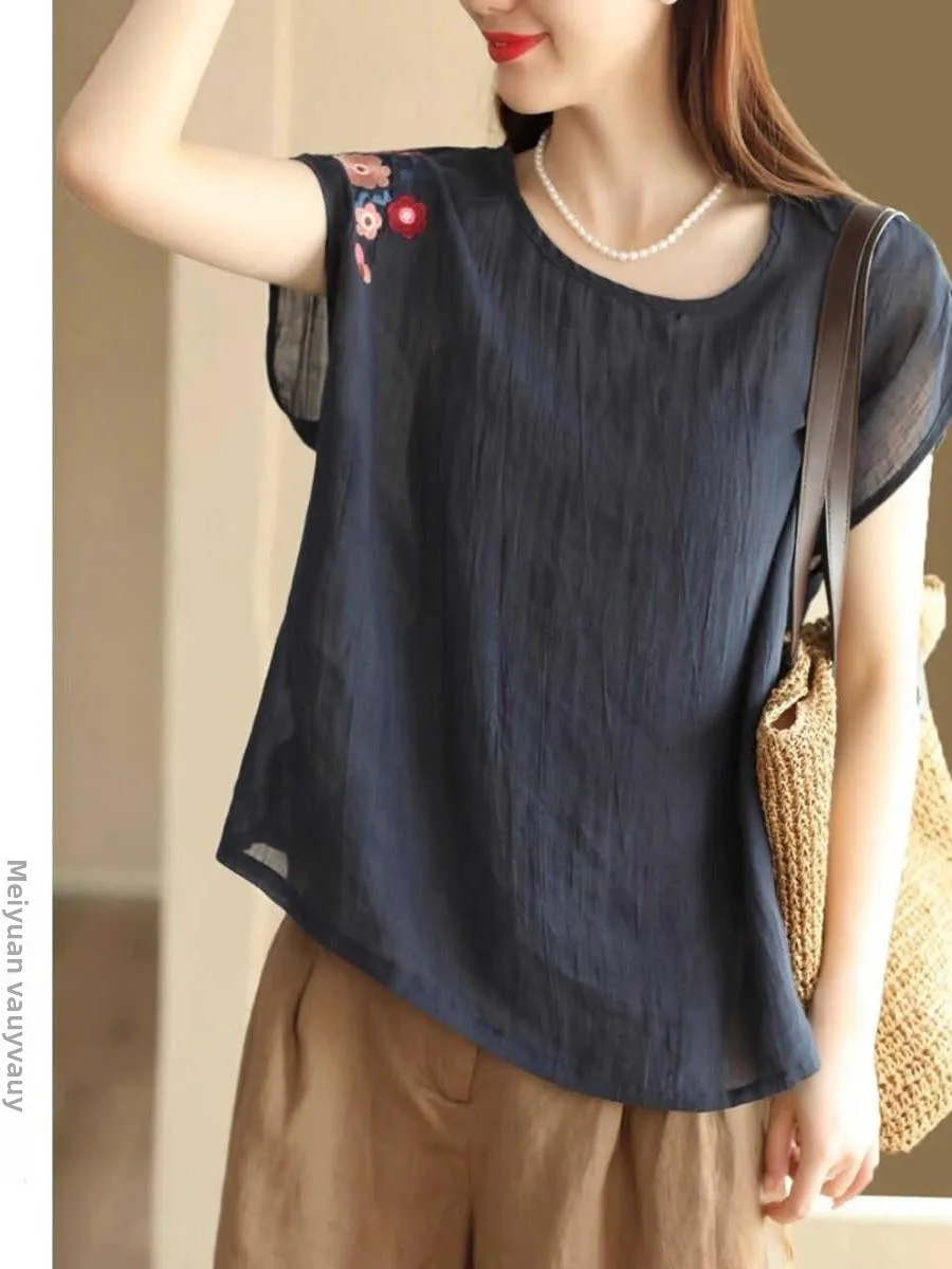 Summer Vintage Loose Cotton Linen Tank Top Mom Art Pure Color Casual Versatile Svel Large Size Women's T-irt
Summer Vintage Loose Cotton Linen Tank Top Mom Art Pure Color Casual Versatile Svel Large Size Women's T-irt