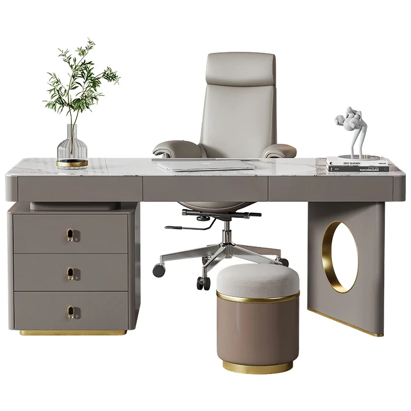 ~Stone Plate Desk Skin Paint Nordic Study Computer Desk Modern Minimalist Advanced Home Desk
~Stone Plate Desk Skin Paint Nordic Study Computer Desk Modern Minimalist Advanced Home Desk