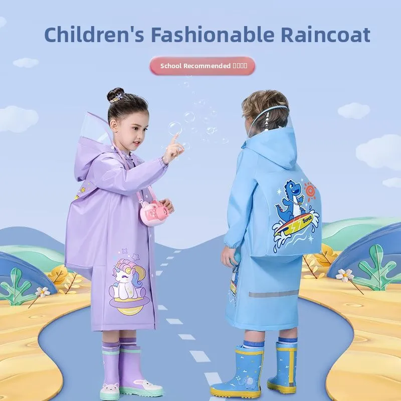 Thickened EVA Children's Raincoat Outdoor Hiking Raincoat with Backpack Position Cartoon Design for Boys And Girls
Thickened EVA Children's Raincoat Outdoor Hiking Raincoat with Backpack Position Cartoon Design for Boys And Girls