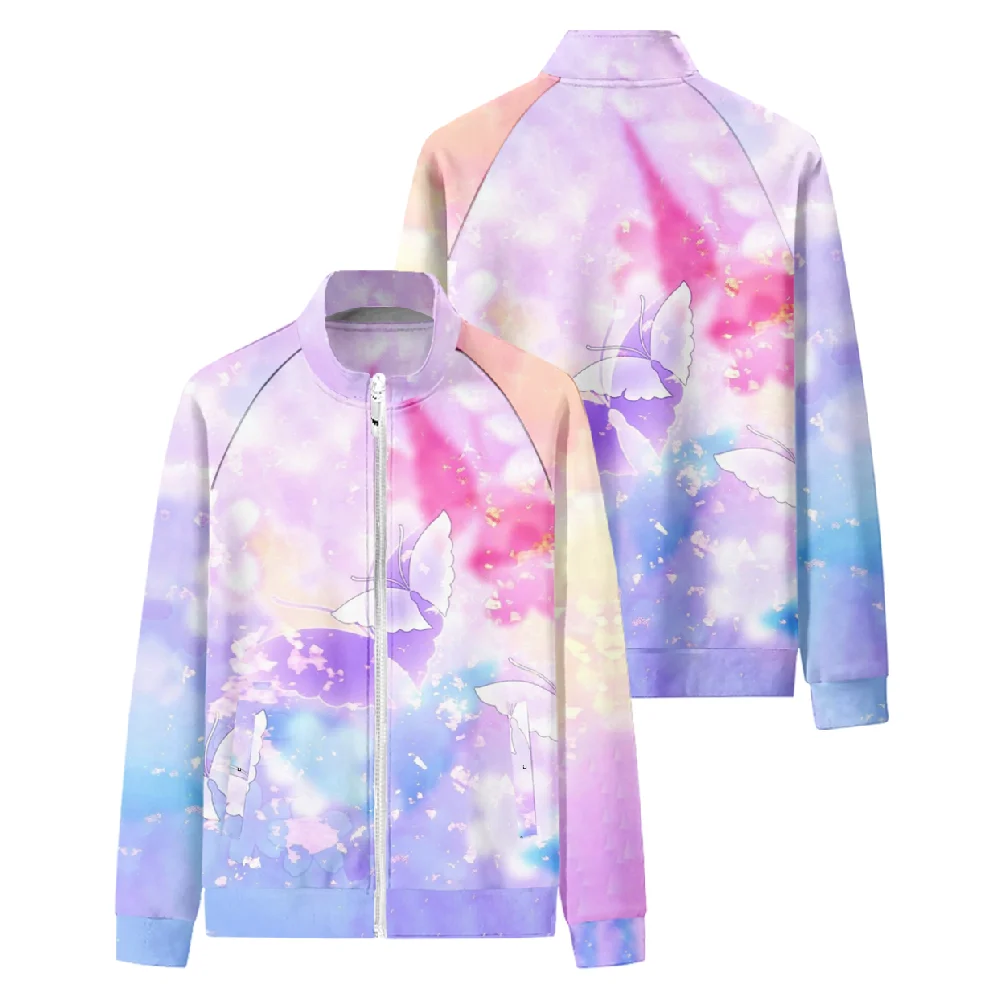 Butterfly Logo stand collar jacket men's and women's clothing Fashion coat couple 3D digital printing cardigan jacket zipper3
Butterfly Logo stand collar jacket men's and women's clothing Fashion coat couple 3D digital printing cardigan jacket zipper3