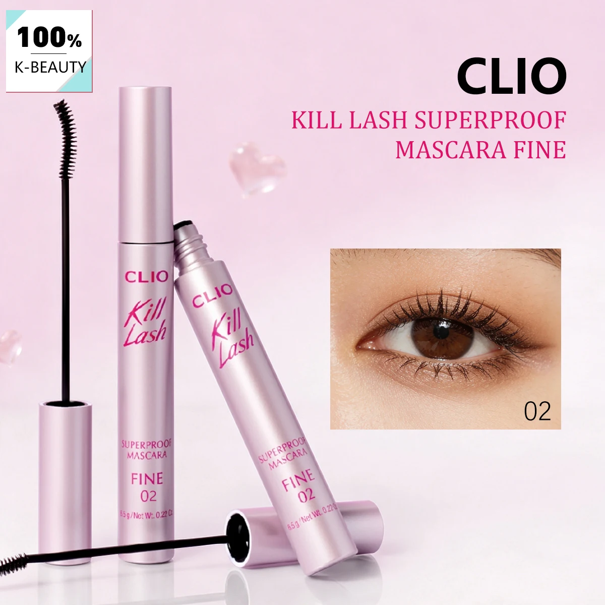 Clio Kill Lash Superproof Mascara FINE 02 Mousse Brown,Creamy & Silky,Long-Lasting & Non-Clumping,Korean Cosmetic,Korean Makeup
Clio Kill Lash Superproof Mascara FINE 02 Mousse Brown,Creamy & Silky,Long-Lasting & Non-Clumping,Korean Cosmetic,Korean Makeup