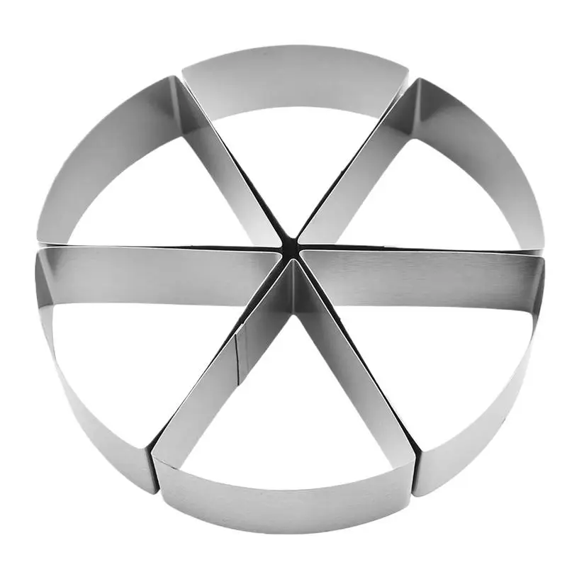 Cake Portion Cutter Round Pancake Divider Round Pancake Cutting Tool 6-Grid Stainless Steel Pie Divider For Home Baking
Cake Portion Cutter Round Pancake Divider Round Pancake Cutting Tool 6-Grid Stainless Steel Pie Divider For Home Baking