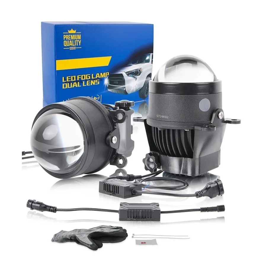 3 Inch LED Bi-Beam Projector Fog Lights Dual Laser Lens for Toyota Nissan Ford Honda Super Bright Car LED Lights Accessories
3 Inch LED Bi-Beam Projector Fog Lights Dual Laser Lens for Toyota Nissan Ford Honda Super Bright Car LED Lights Accessories