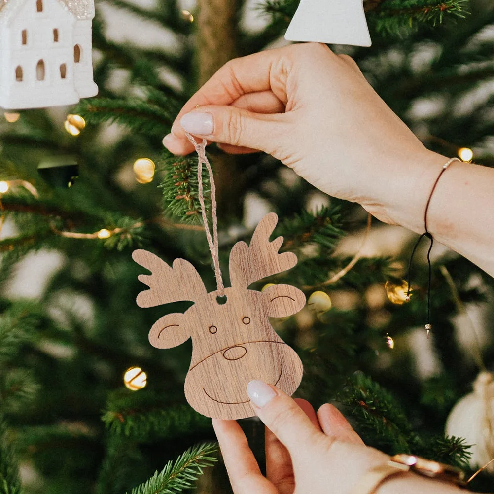 30Pcs Wooden Reindeer Head Decorations Unfinished DIY Craft Ornaments Rustic Xmas Tree Slices Pendant Holiday Hanging Decor
30Pcs Wooden Reindeer Head Decorations Unfinished DIY Craft Ornaments Rustic Xmas Tree Slices Pendant Holiday Hanging Decor