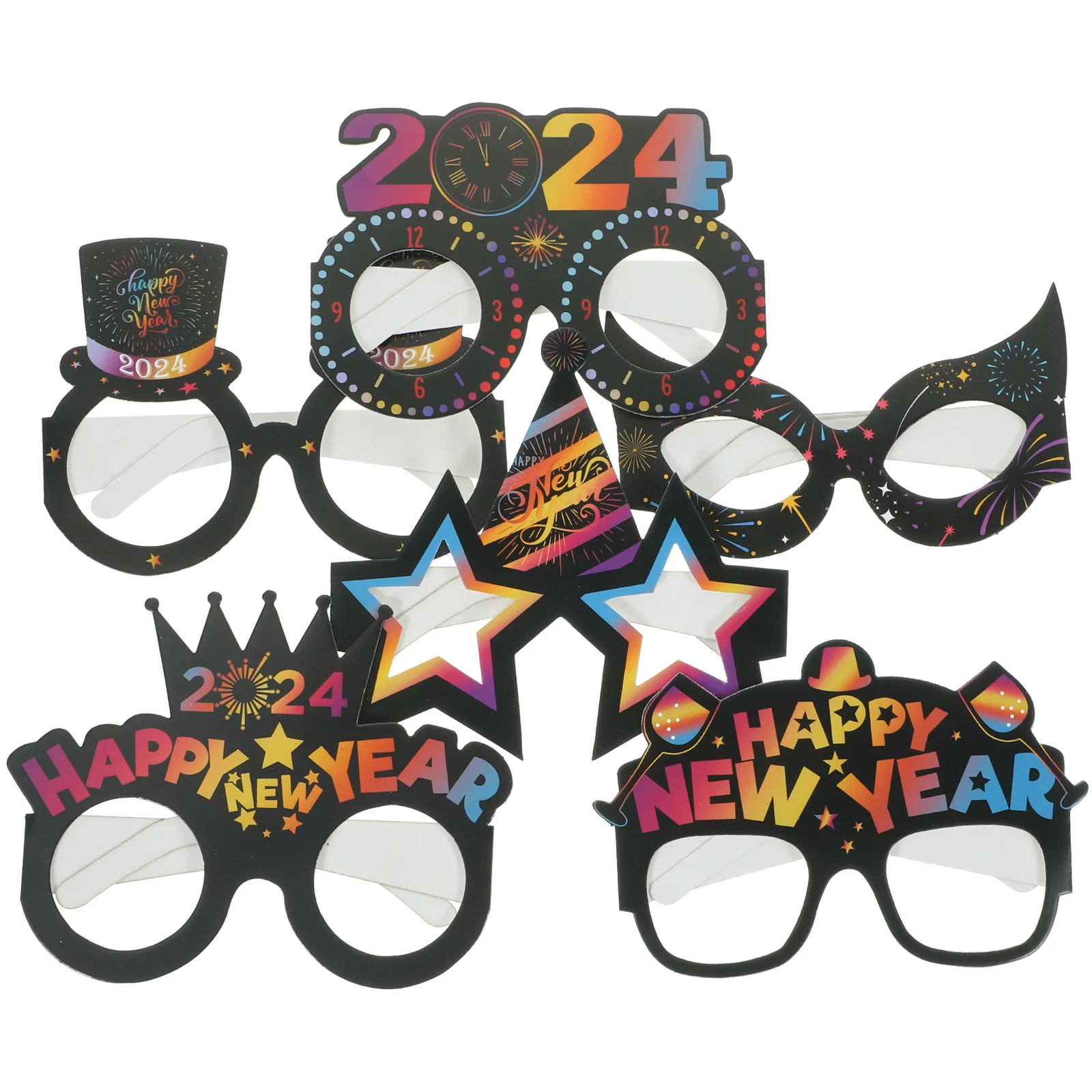 12pcs New Year Photo Prop Paper Eyeglasses Eve Party Supplies Decorative 3D Design Lightweight Realistic Effect
12pcs New Year Photo Prop Paper Eyeglasses Eve Party Supplies Decorative 3D Design Lightweight Realistic Effect