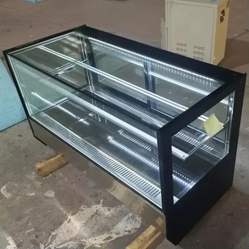 Glass Cake Cabinet with LED Lights, Customized Size and Cooling Temperature
Glass Cake Cabinet with LED Lights, Customized Size and Cooling Temperature