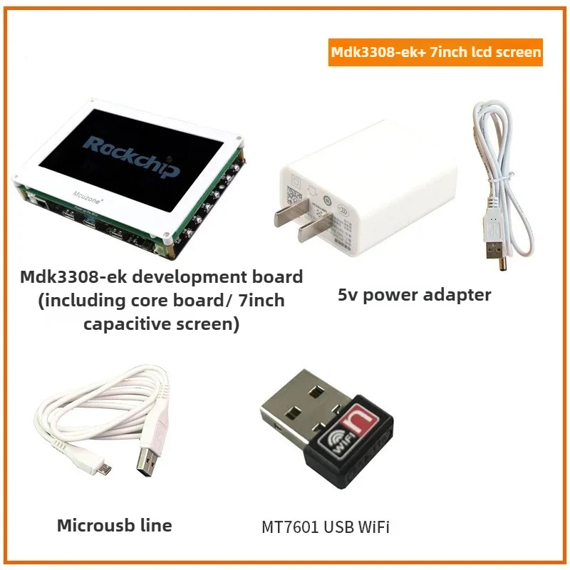MDK3308-EK development board RK3308 Cortex-A35 voice interactive smart speaker dual-band wifi
MDK3308-EK development board RK3308 Cortex-A35 voice interactive smart speaker dual-band wifi
