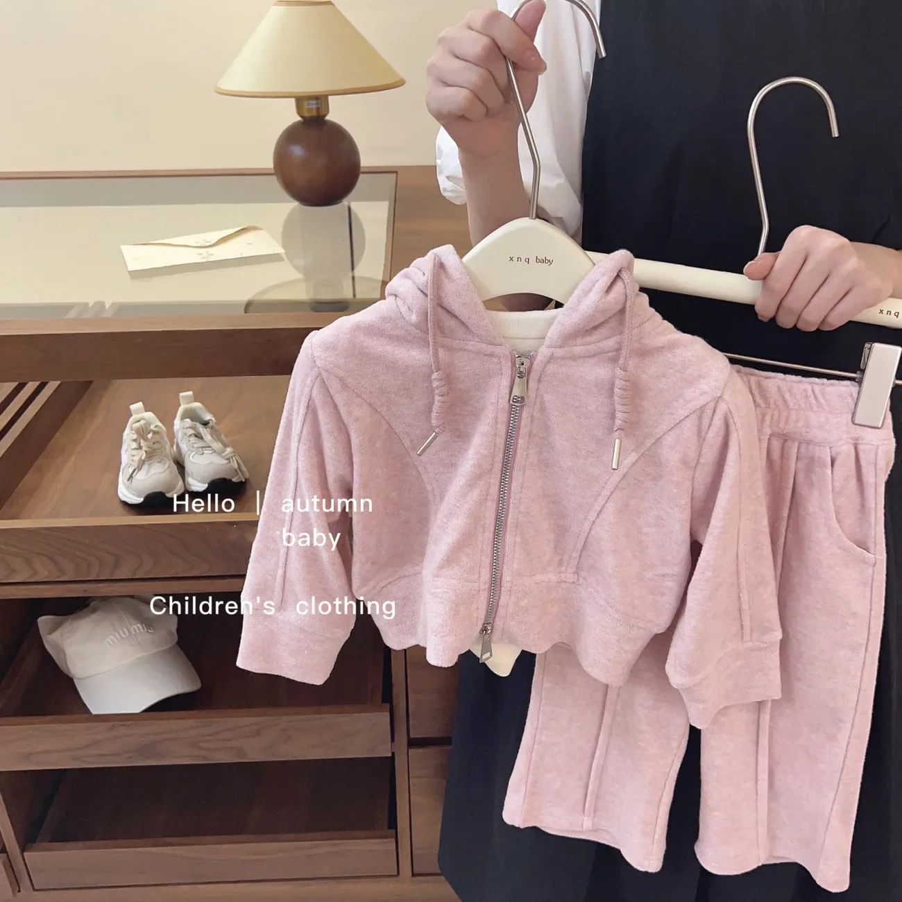Baby Girls Tracksuit Spring Autumn Children's Hooded Zipper Jacket Straight Leg Pants Two-Piece Set 2026 New
Baby Girls Tracksuit Spring Autumn Children's Hooded Zipper Jacket Straight Leg Pants Two-Piece Set 2026 New