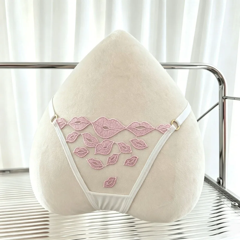 Sweet Low Waist Lips Thongs Traceless Soft Embroidery Briefs Lingerie Underpants T-back Panties Daily Wear
Sweet Low Waist Lips Thongs Traceless Soft Embroidery Briefs Lingerie Underpants T-back Panties Daily Wear