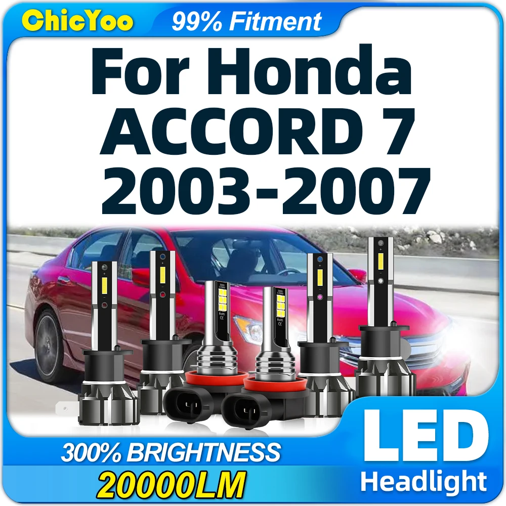60000LM LED Headlight 360W Canbus Error Free 6000K White Super Bright Fog Lamps For Honda ACCORD 7 2003 2004 2005 2006 2007
60000LM LED Headlight 360W Canbus Error Free 6000K White Super Bright Fog Lamps For Honda ACCORD 7 2003 2004 2005 2006 2007