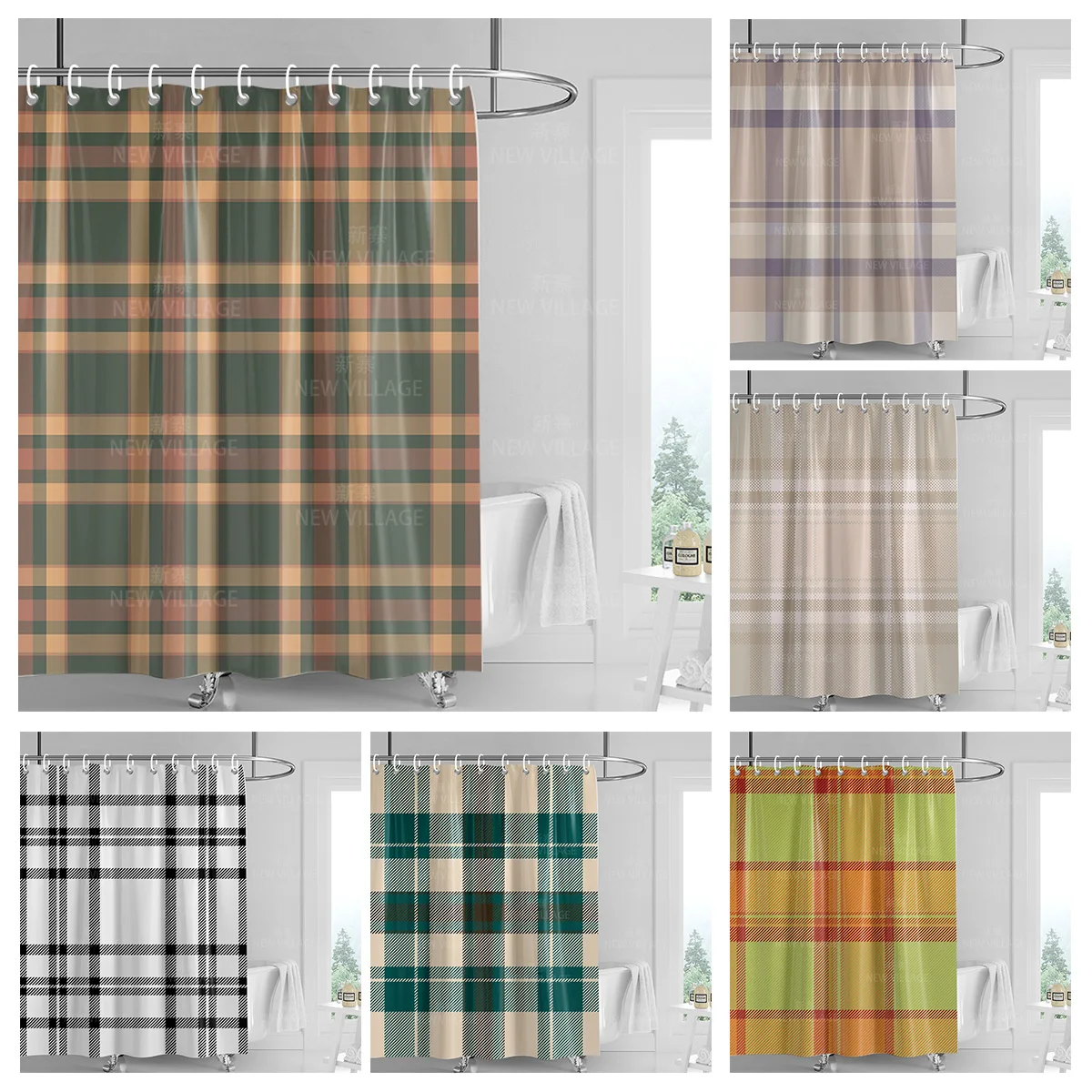 Home decoration shower curtains bathroom waterproof curtain fabric Living Room Modern Nordic Modern geometric pattern simple
Home decoration shower curtains bathroom waterproof curtain fabric Living Room Modern Nordic Modern geometric pattern simple