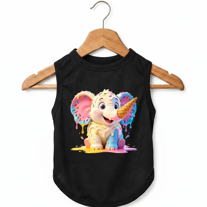 Ice Cream Elephant Dog Vest - Summer Breathable Pet Clothes, Puppy Outfit Tank Top
Ice Cream Elephant Dog Vest - Summer Breathable Pet Clothes, Puppy Outfit Tank Top