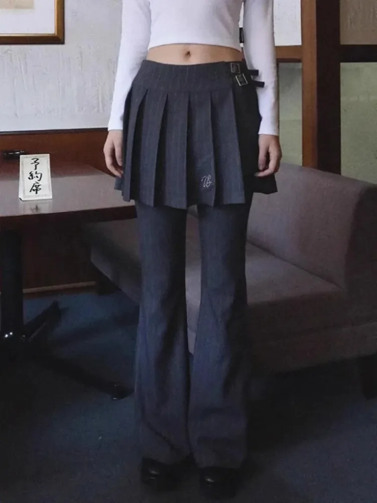 Summer New Street Bell Bottom Jeans Y2k E-Girl Slim Fit Ruched Skirts Pants 2024 Vintage Striped Loose Wide Leg
Summer New Street Bell Bottom Jeans Y2k E-Girl Slim Fit Ruched Skirts Pants 2024 Vintage Striped Loose Wide Leg
