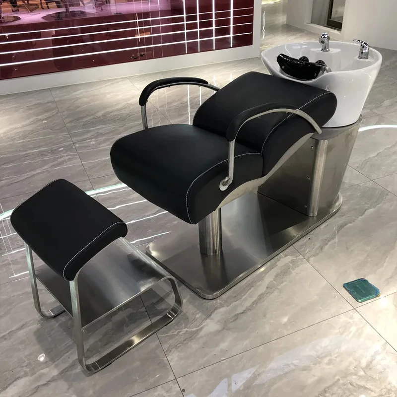 Hair Lying Half Shampoo Flushing Bed for Hair Barber Shop Stainless Steel Ceramic Basin
Hair Lying Half Shampoo Flushing Bed for Hair Barber Shop Stainless Steel Ceramic Basin