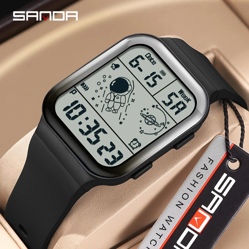 SANDA Men Watch Digital Creative Square Women Watch Sports Military Electronic Wristwatch 50m Waterproof Multifunction Clock
SANDA Men Watch Digital Creative Square Women Watch Sports Military Electronic Wristwatch 50m Waterproof Multifunction Clock