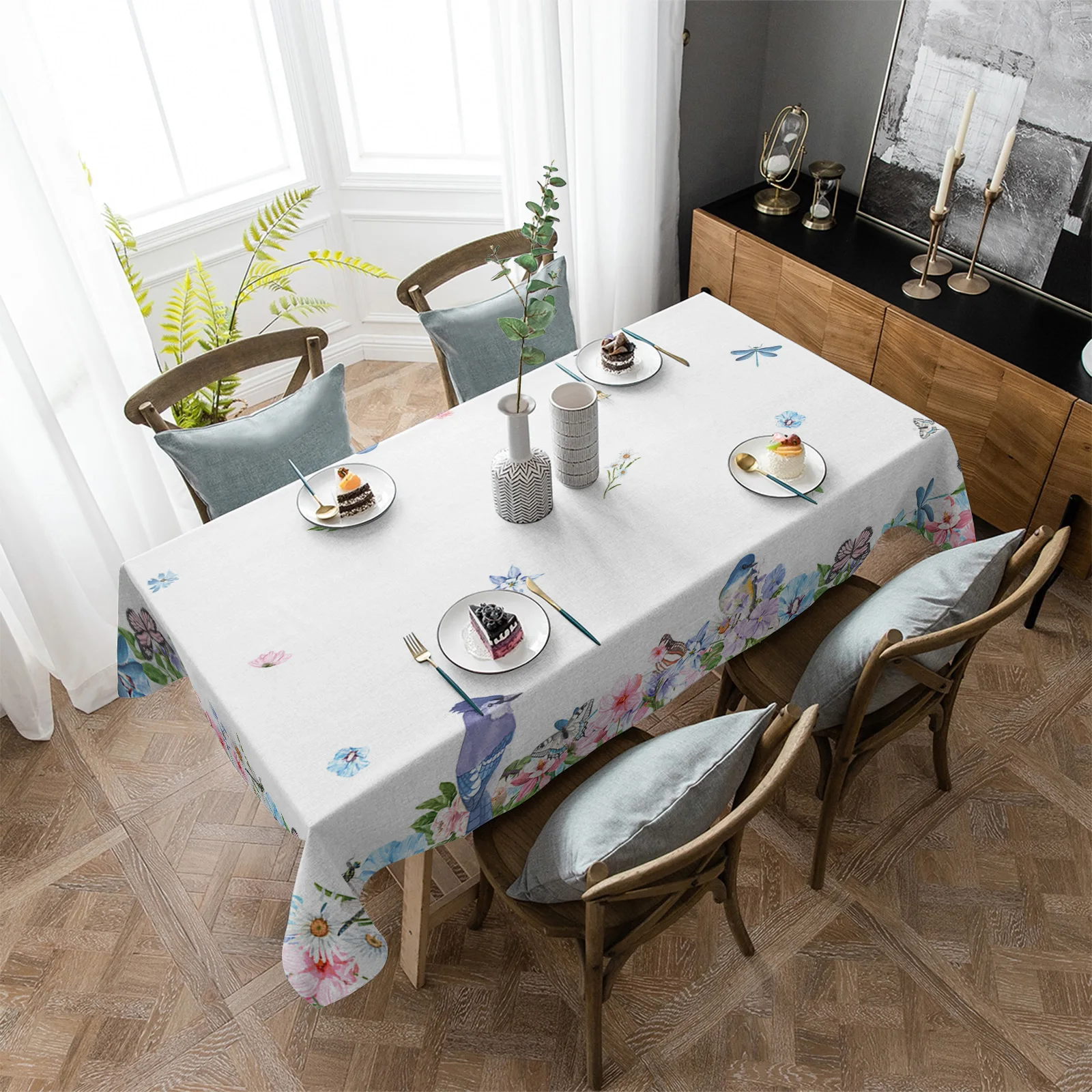 Spring Flowers Watercolor Butterfly Bird Waterproof Tablecloth Party Decorations Rectangle Table Cloth Kitchen Table Decor
Spring Flowers Watercolor Butterfly Bird Waterproof Tablecloth Party Decorations Rectangle Table Cloth Kitchen Table Decor