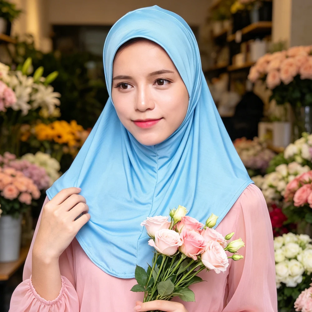 Ramadan Muslim Women Hijab Full Cover Instant Scarf Shawl Turban Bonnet Chemo Cap Islamic Prayer One Piece Amira Headscarf Wraps
Ramadan Muslim Women Hijab Full Cover Instant Scarf Shawl Turban Bonnet Chemo Cap Islamic Prayer One Piece Amira Headscarf Wraps