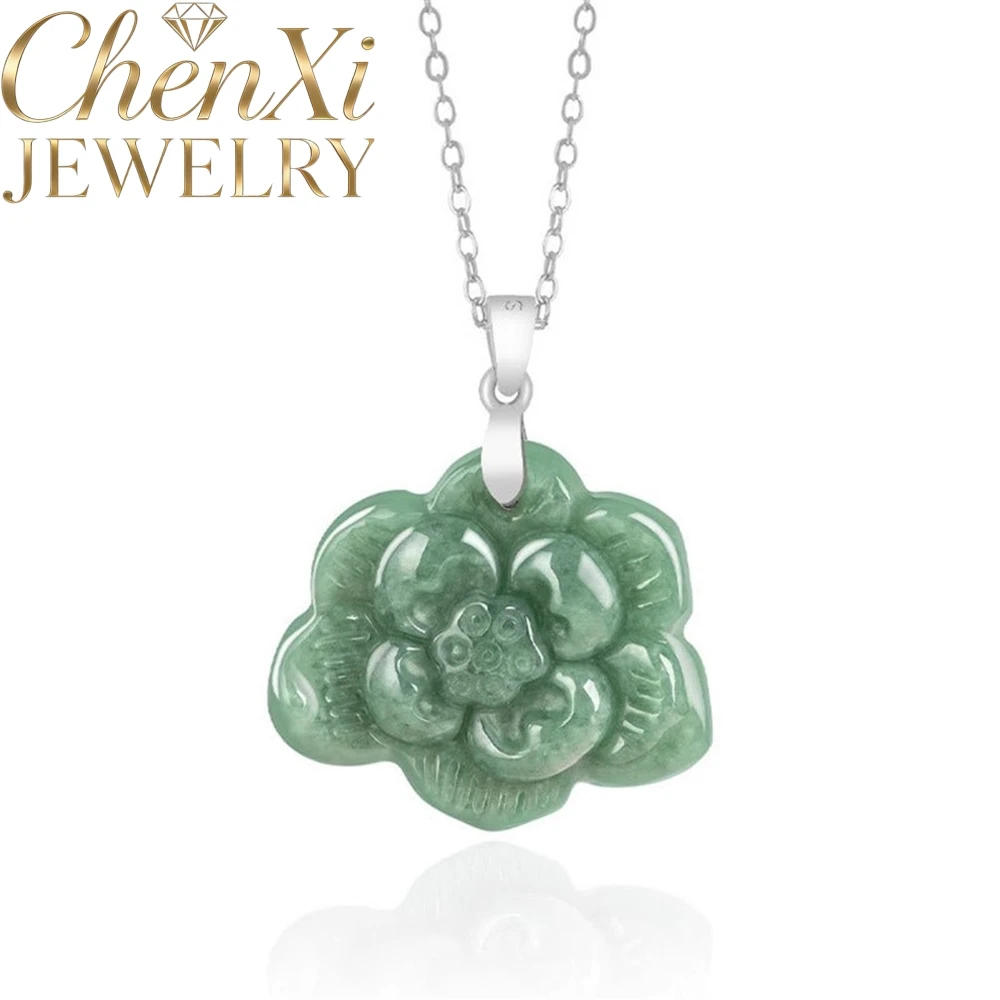 High-End S925 Silver With Natural Green Jadeite Lotus Pendant Luxury Quality Jewelry Exquisite Elegant Popular Charms Mascots
High-End S925 Silver With Natural Green Jadeite Lotus Pendant Luxury Quality Jewelry Exquisite Elegant Popular Charms Mascots