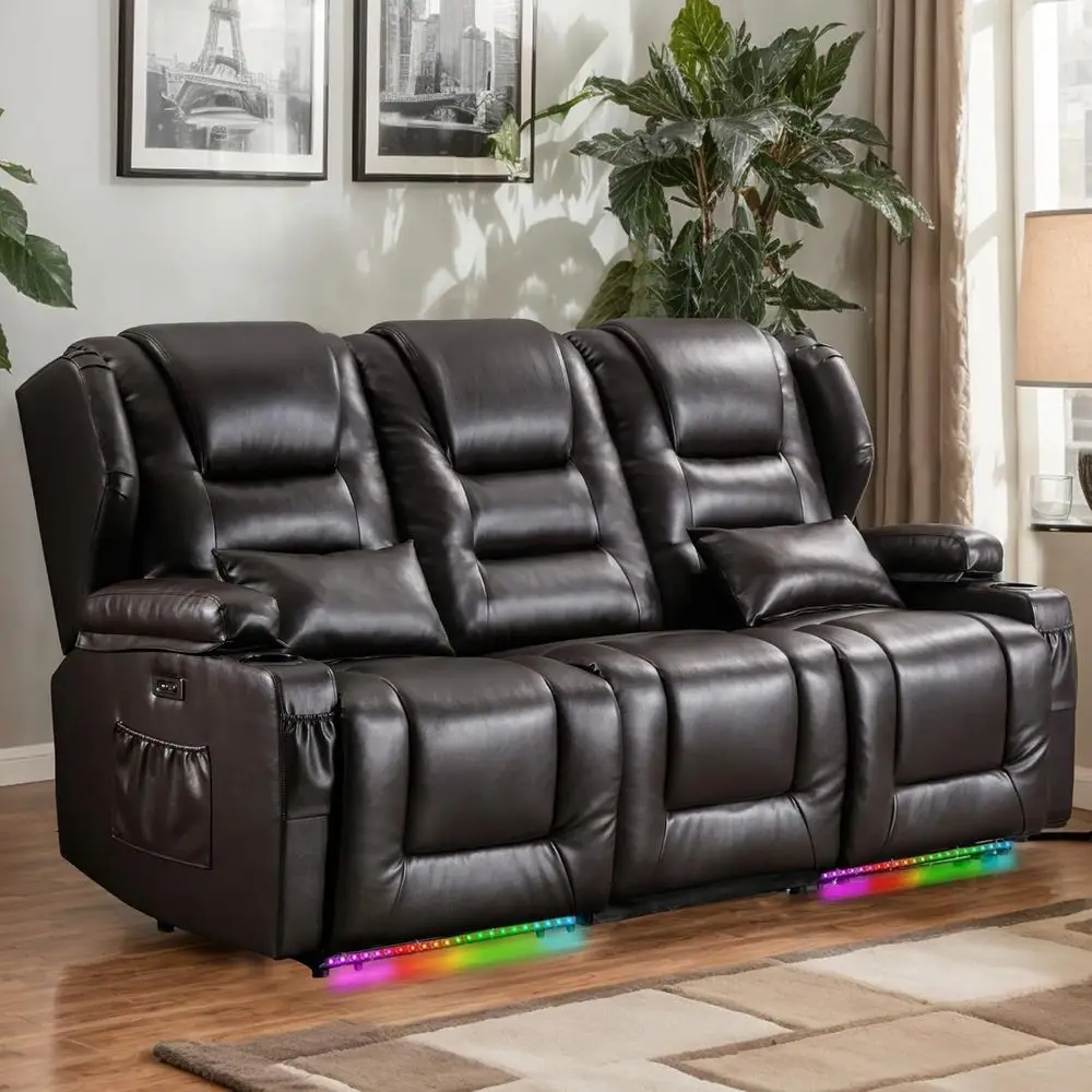 RV Power Loveseat Recliner Soa, aux Leather 3-Seater Wall Her Reclining Soa, Home Theater Seating Chair with Cup Holders, 3 Pers
RV Power Loveseat Recliner Soa, aux Leather 3-Seater Wall Her Reclining Soa, Home Theater Seating Chair with Cup Holders, 3 Pers