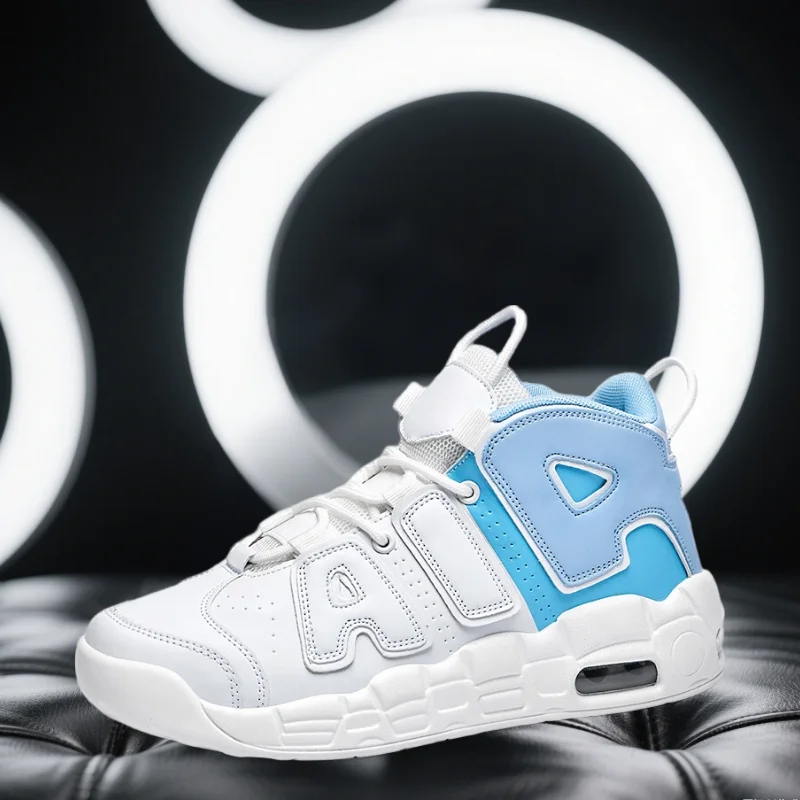 Fashion new Sports shoes, Casual shoes, Basketball shoes, Comfortable breathable, Leather uppers, White Blue Size
Fashion new Sports shoes, Casual shoes, Basketball shoes, Comfortable breathable, Leather uppers, White Blue Size