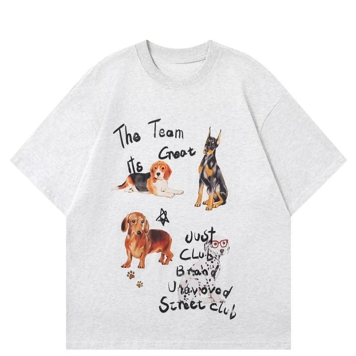 European and American Hip Hop Animal Pure Cotton Printed Short-sleeved T-shirt Men's Trendy Brand Loose Couple Casual Versatile
European and American Hip Hop Animal Pure Cotton Printed Short-sleeved T-shirt Men's Trendy Brand Loose Couple Casual Versatile