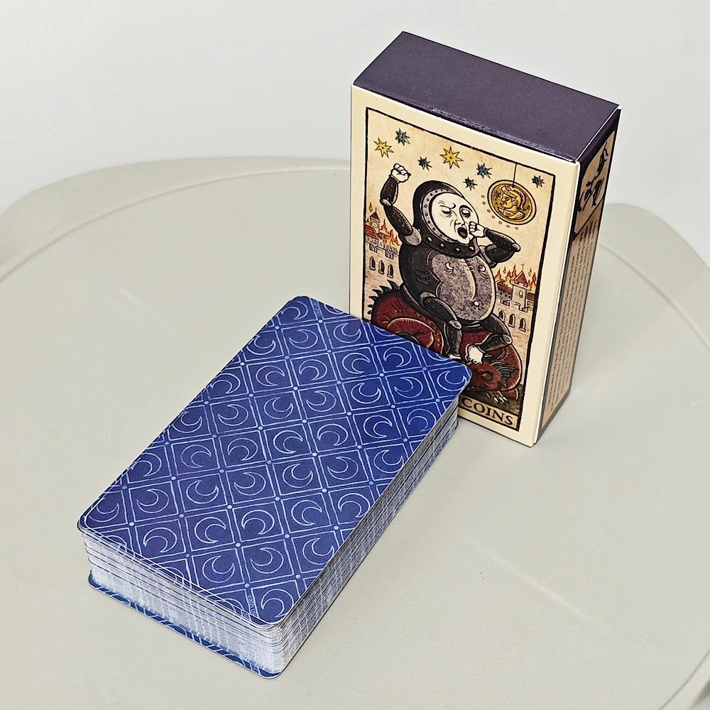 Trionfi Della Luna Tarot 10.3*6cm - Fully Illustrated 78-card Tarot Deck Inspired By Marseilles Style Tarot
Trionfi Della Luna Tarot 10.3*6cm - Fully Illustrated 78-card Tarot Deck Inspired By Marseilles Style Tarot