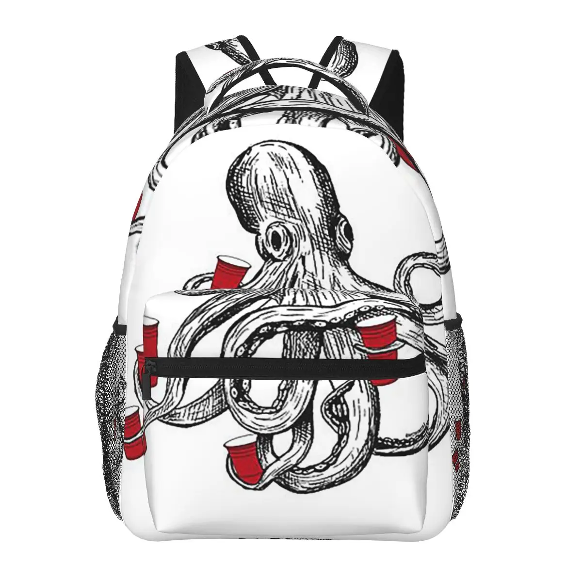 Octa Fisting Octopus Red Cups Backpacks Boys Girls Bookbag Children School Bags Laptop Rucksack Shoulder Bag Large Capacity
Octa Fisting Octopus Red Cups Backpacks Boys Girls Bookbag Children School Bags Laptop Rucksack Shoulder Bag Large Capacity