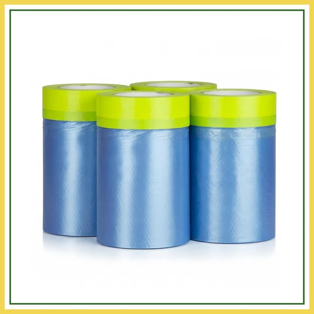 Pre-Taped Masking Film for Painting, 22in x 66ft x 4 Rolls, Car & Wall Protection
Pre-Taped Masking Film for Painting, 22in x 66ft x 4 Rolls, Car & Wall Protection