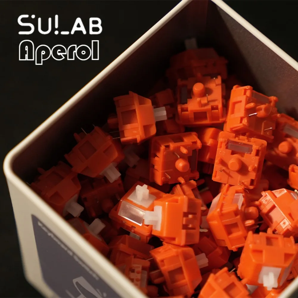SU LAB HMX Aperol Linear Switch HotSwap Prelubricated 37g/42g/48g Quick Trigger Crisp 5PIN Custom Switch for Mechanical Keyboard
SU LAB HMX Aperol Linear Switch HotSwap Prelubricated 37g/42g/48g Quick Trigger Crisp 5PIN Custom Switch for Mechanical Keyboard