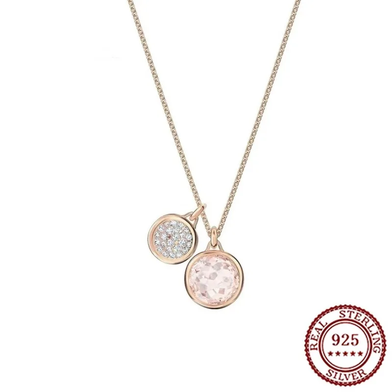 2025 New S925 Pure Silver Soft Pink Chain Collarbone Chain High-quality Luxury Jewelry, Suitable for Women, Parties, Daily Life
2025 New S925 Pure Silver Soft Pink Chain Collarbone Chain High-quality Luxury Jewelry, Suitable for Women, Parties, Daily Life