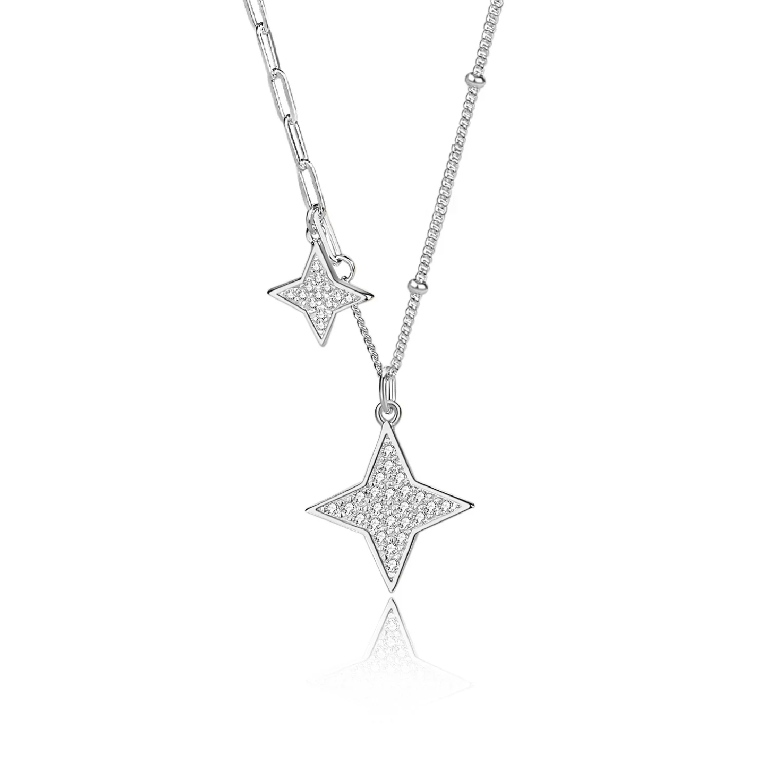 Star Necklace for Women S925 Silver Luxurious Cross-Border Explosion Clavicle Chain Zircon Stone for Wedding or Birthday
Star Necklace for Women S925 Silver Luxurious Cross-Border Explosion Clavicle Chain Zircon Stone for Wedding or Birthday