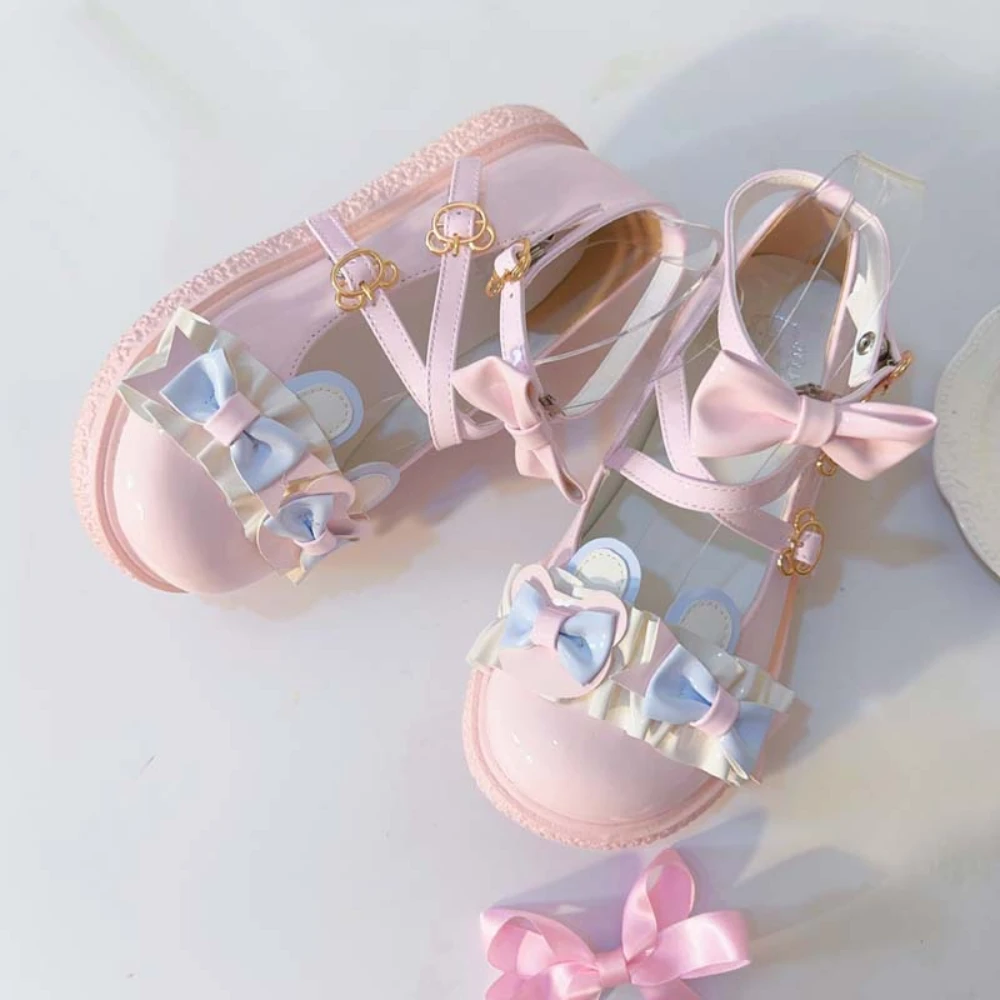 Japanese Pink Lolita Shoes Round Head Bow Sweet Platform Heels Cute Student Party Jk Uniform Single Shoes Women Pumps
Japanese Pink Lolita Shoes Round Head Bow Sweet Platform Heels Cute Student Party Jk Uniform Single Shoes Women Pumps