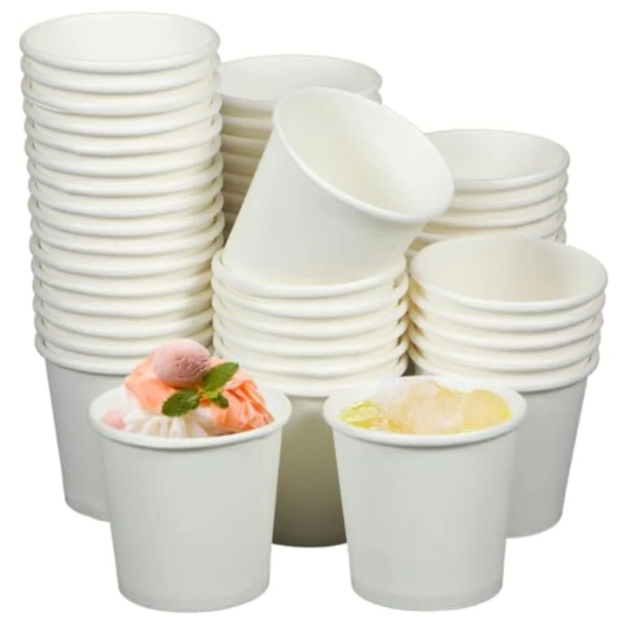 100pcs 1 Oz Disposable Paper Cups: Mini Espresso and Mouthwash Cups White Small Paper Sample Serving Drink Containers for Coffe
100pcs 1 Oz Disposable Paper Cups: Mini Espresso and Mouthwash Cups White Small Paper Sample Serving Drink Containers for Coffe