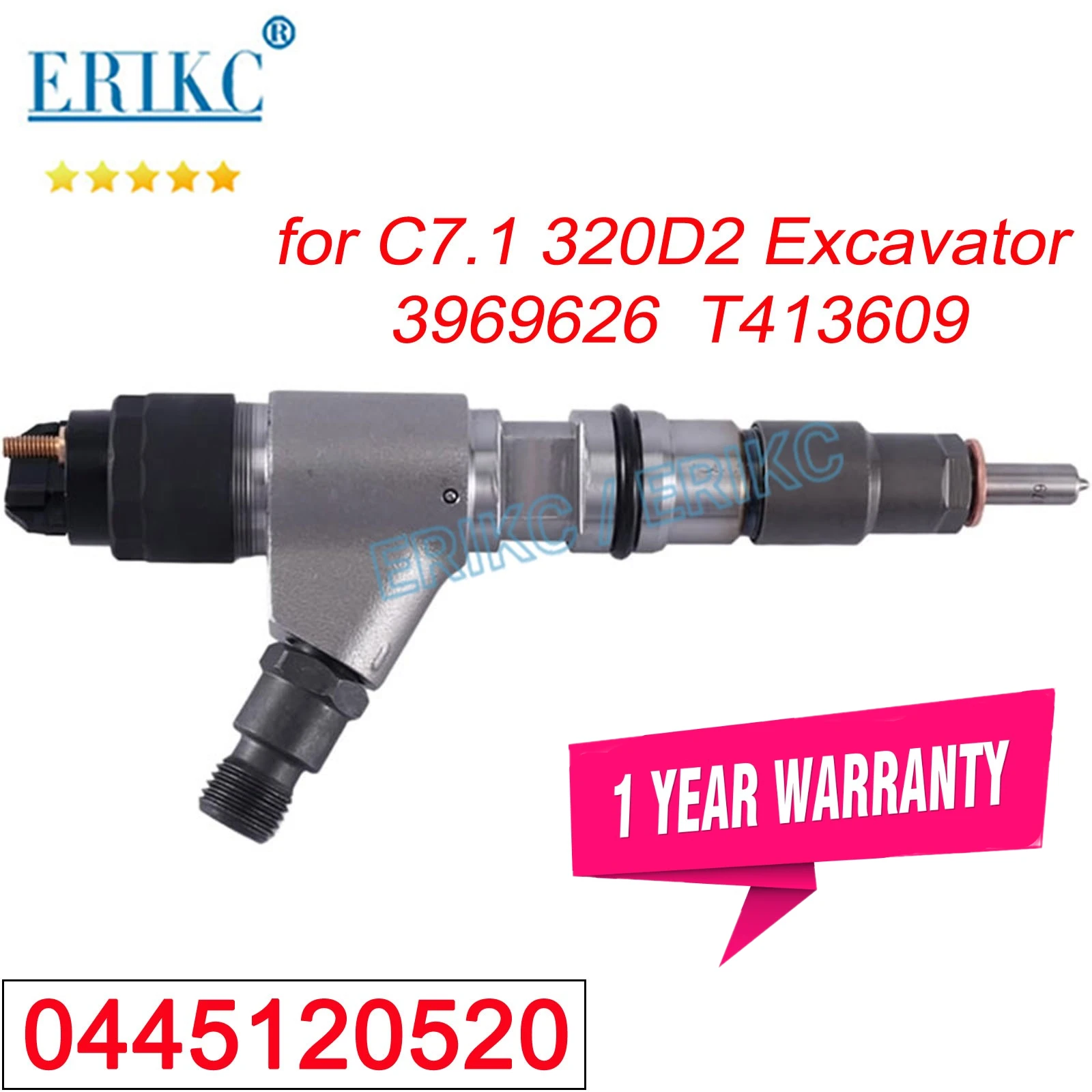 0445120520 New Diesel Engine Injector 396-9626 3969626 Auto Parts 0 445 120 520 for T413609 C7.1 320D2
0445120520 New Diesel Engine Injector 396-9626 3969626 Auto Parts 0 445 120 520 for T413609 C7.1 320D2