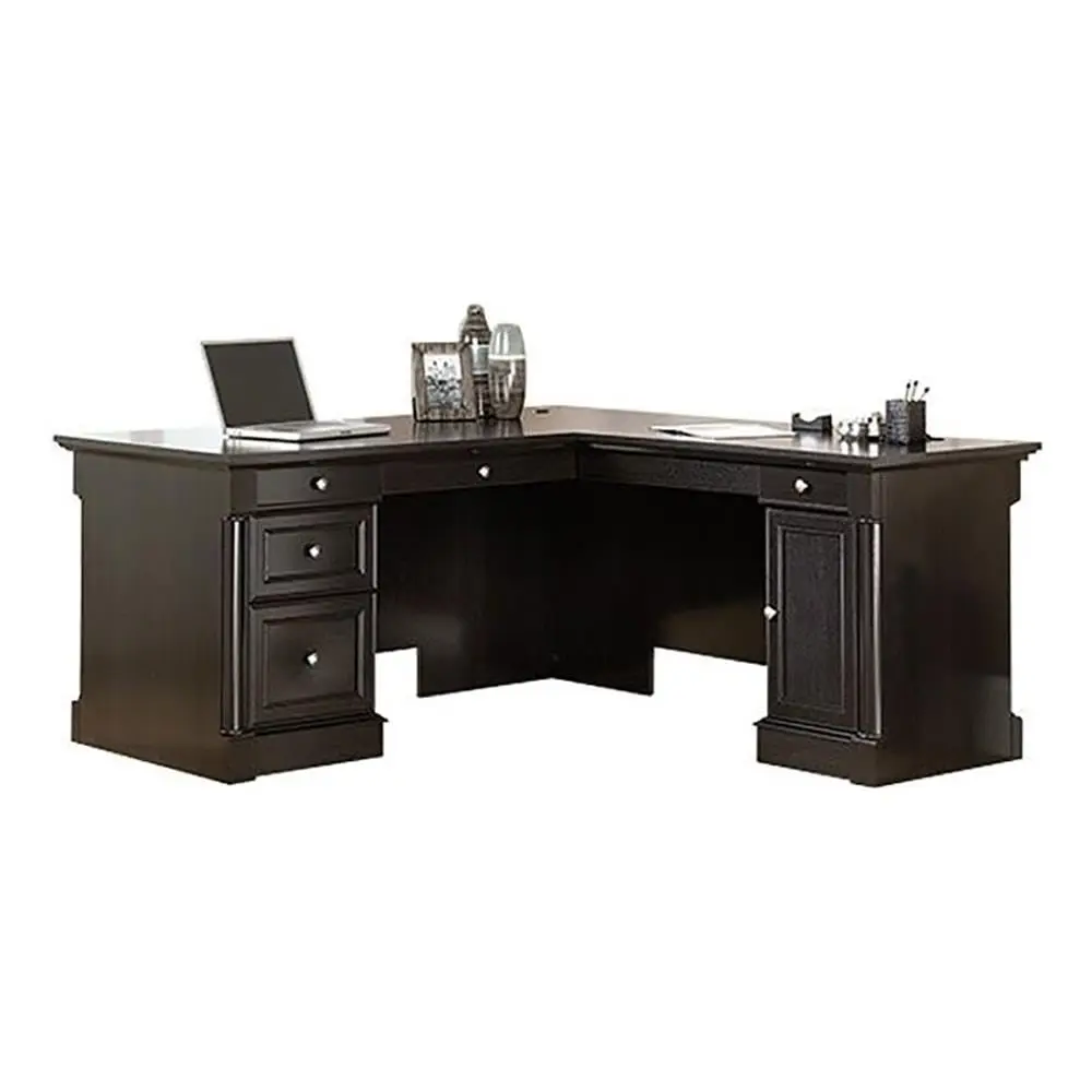 L-Shape Executive Office Desk with Drawers, File Cabinet & CPU Storage, Wind Oak Finish, Customized
L-Shape Executive Office Desk with Drawers, File Cabinet & CPU Storage, Wind Oak Finish, Customized