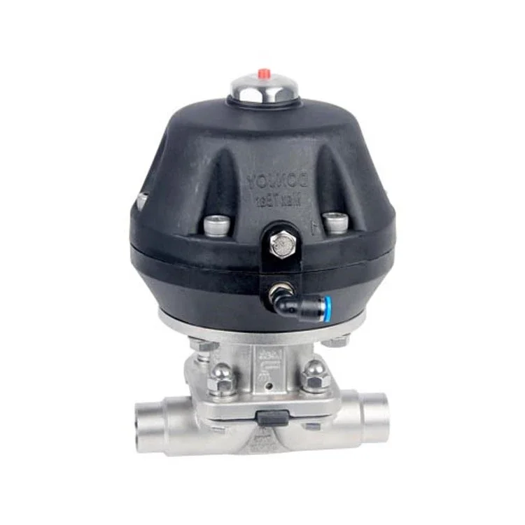 Donjoy stainless steel sanitary pneumatic diaphragm valve for flow control hygienic milk water diaphragm valve
Donjoy stainless steel sanitary pneumatic diaphragm valve for flow control hygienic milk water diaphragm valve
