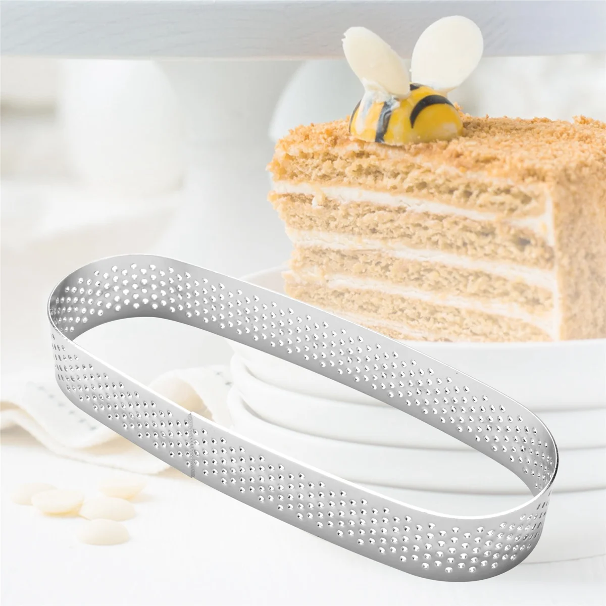 A53I 10 Pack Oval Tart Ring,Perforated Baking Ring,Pastry Ring,Stainless Steel Cake Tart Mold Rings,Baking Tart Ring
A53I 10 Pack Oval Tart Ring,Perforated Baking Ring,Pastry Ring,Stainless Steel Cake Tart Mold Rings,Baking Tart Ring